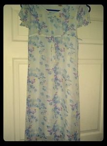 Maxi flowing floral EASTER dress🐰🐇🐣🐤